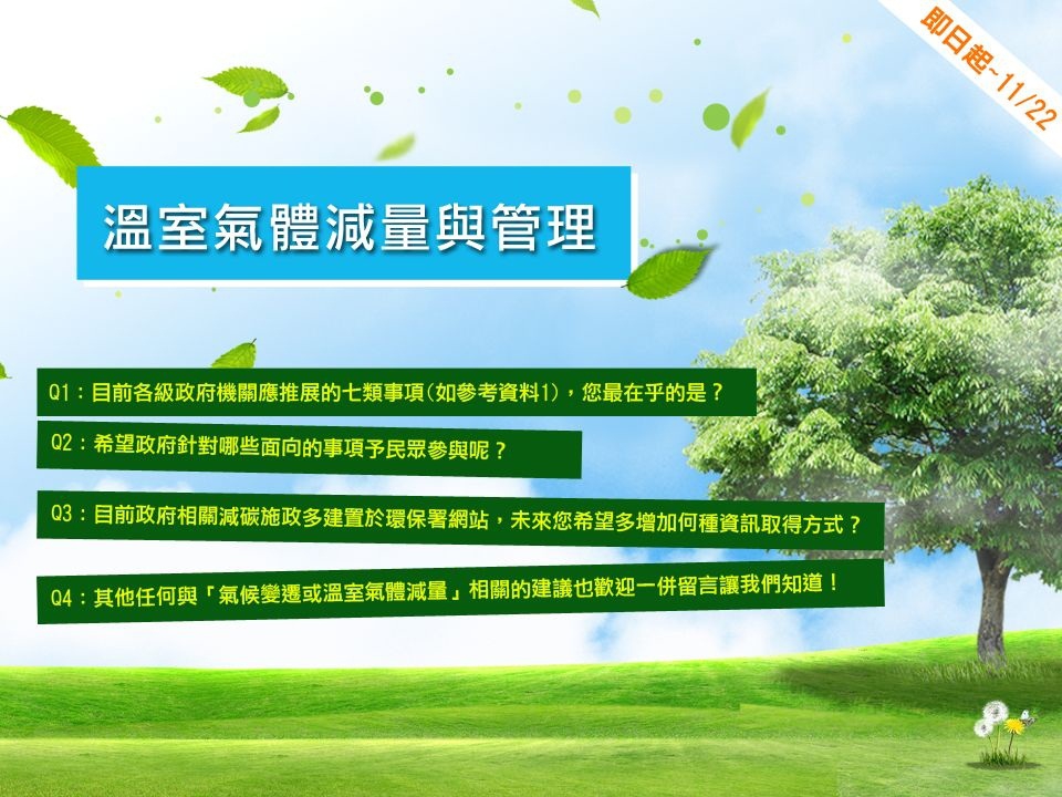 溫室氣體減量與管理